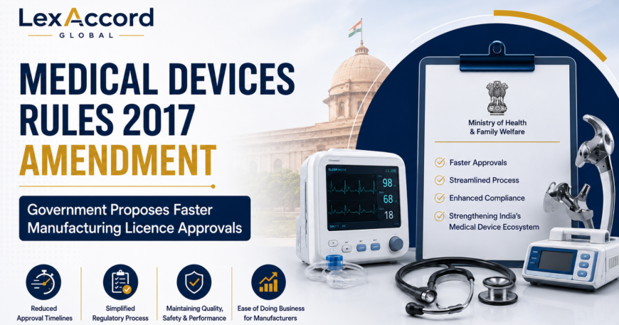 Medical Devices Rules 2017 Amendment: Government Proposes Faster Manufacturing Licence Approvals